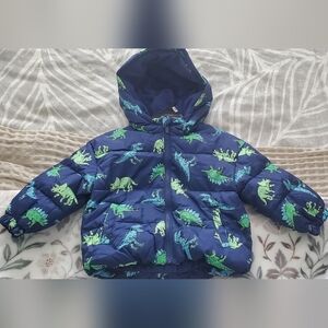 Kids Dinosaur Puffer Jacket